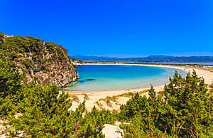 La baie de Voidokilia à vélo électrique