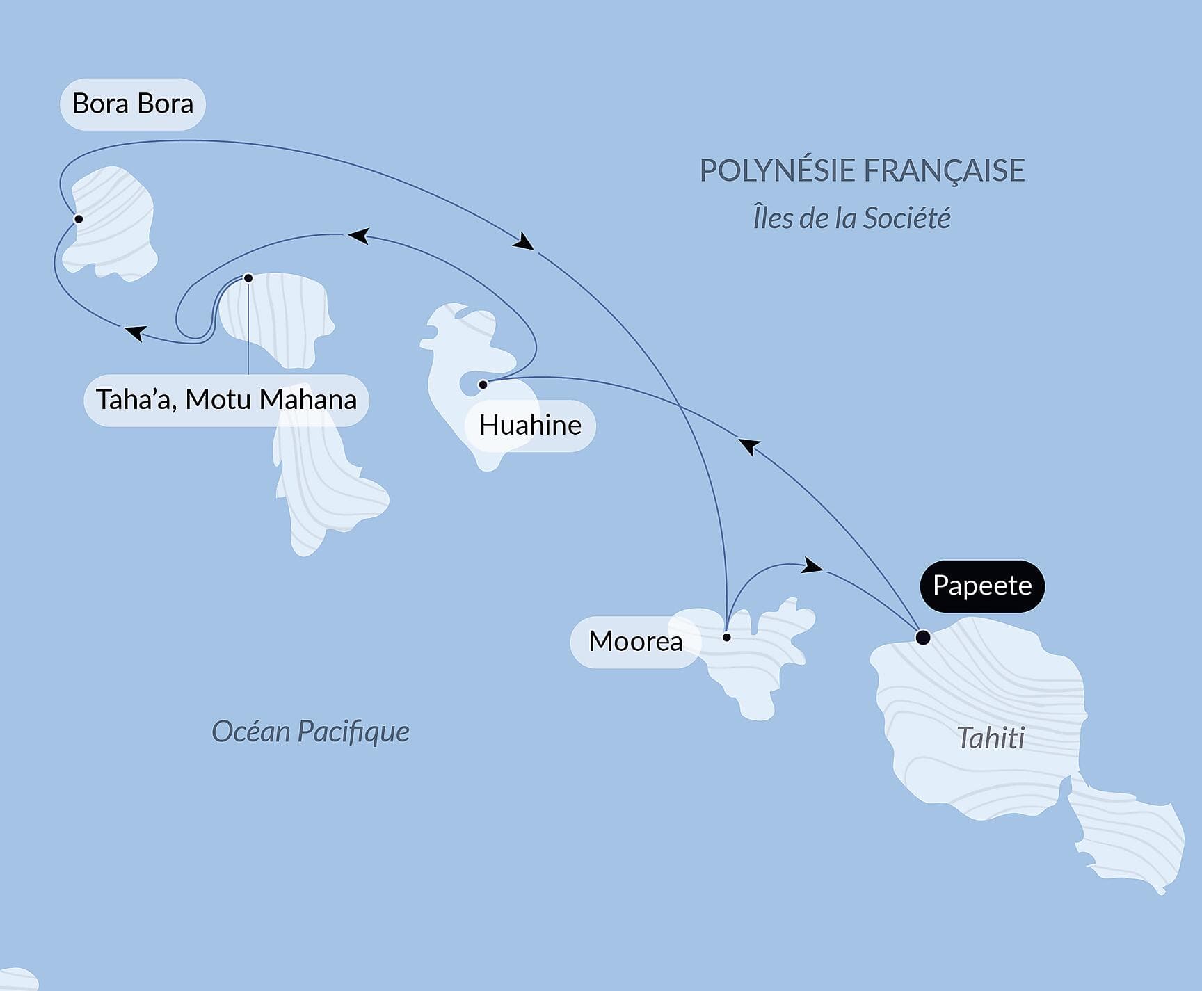 Tahiti et les îles de la Société