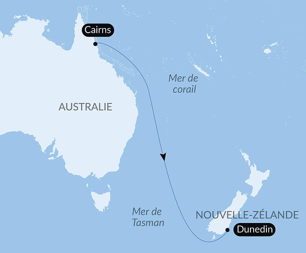 Voyage en Mer : Cairns - Dunedin null
